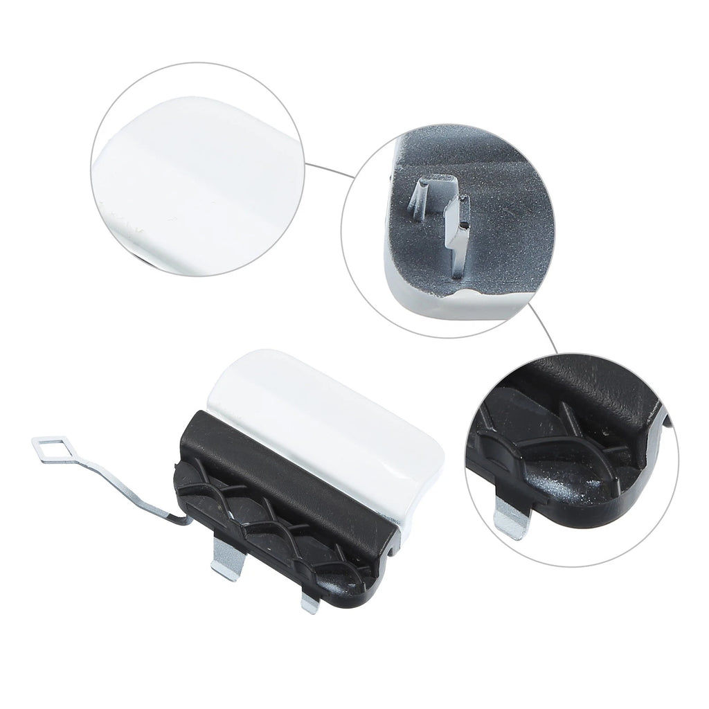 Rear Bumper Tow Hook Eye Hole Cover for Mercedes-Benz W205 (2015–2020) White 703820371915