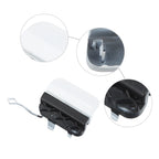 Rear Bumper Tow Hook Eye Hole Cover for Mercedes-Benz W205 (2015–2020) White 703820371915