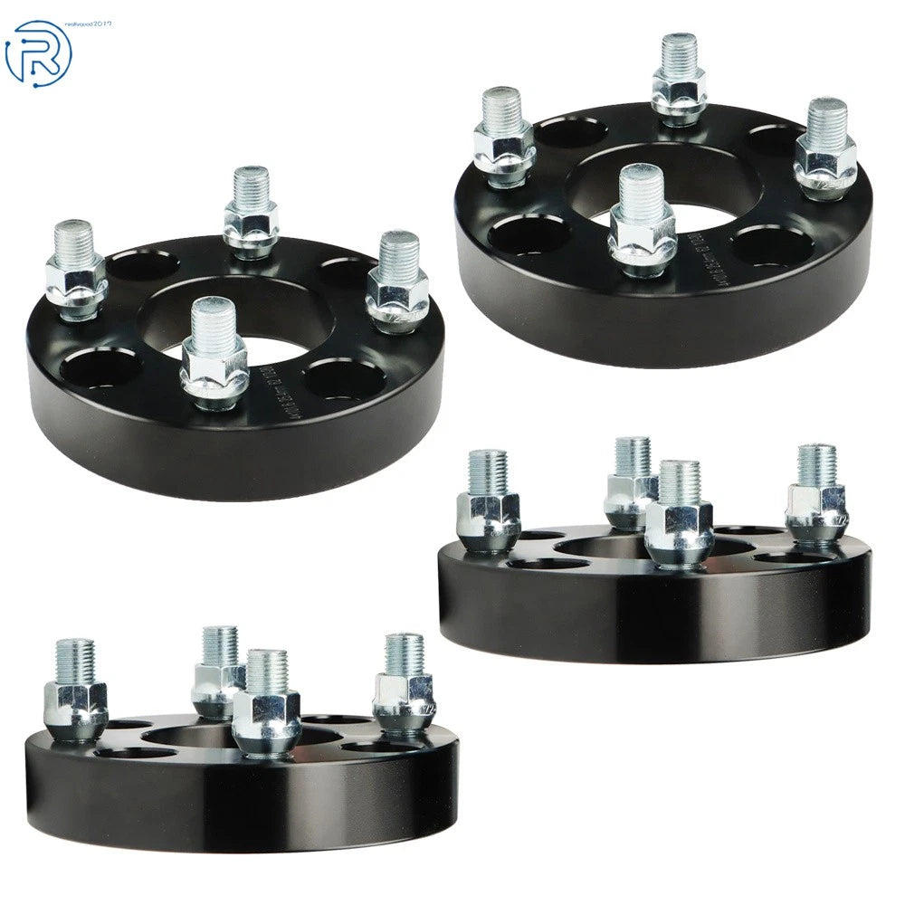 Set of 4 Wheel Spacers for Club Car Golf Cart (1" 4x4, 1/2x20 Studs, 62mm Hub Bore)