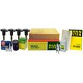 Tune Up Kit: 4 Mann Filters, 4 Denso Coils, 4 NGK Iridium IX for Audi A4
