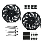 2X 12" Electric Radiator Cooling Fans for Universal Fit