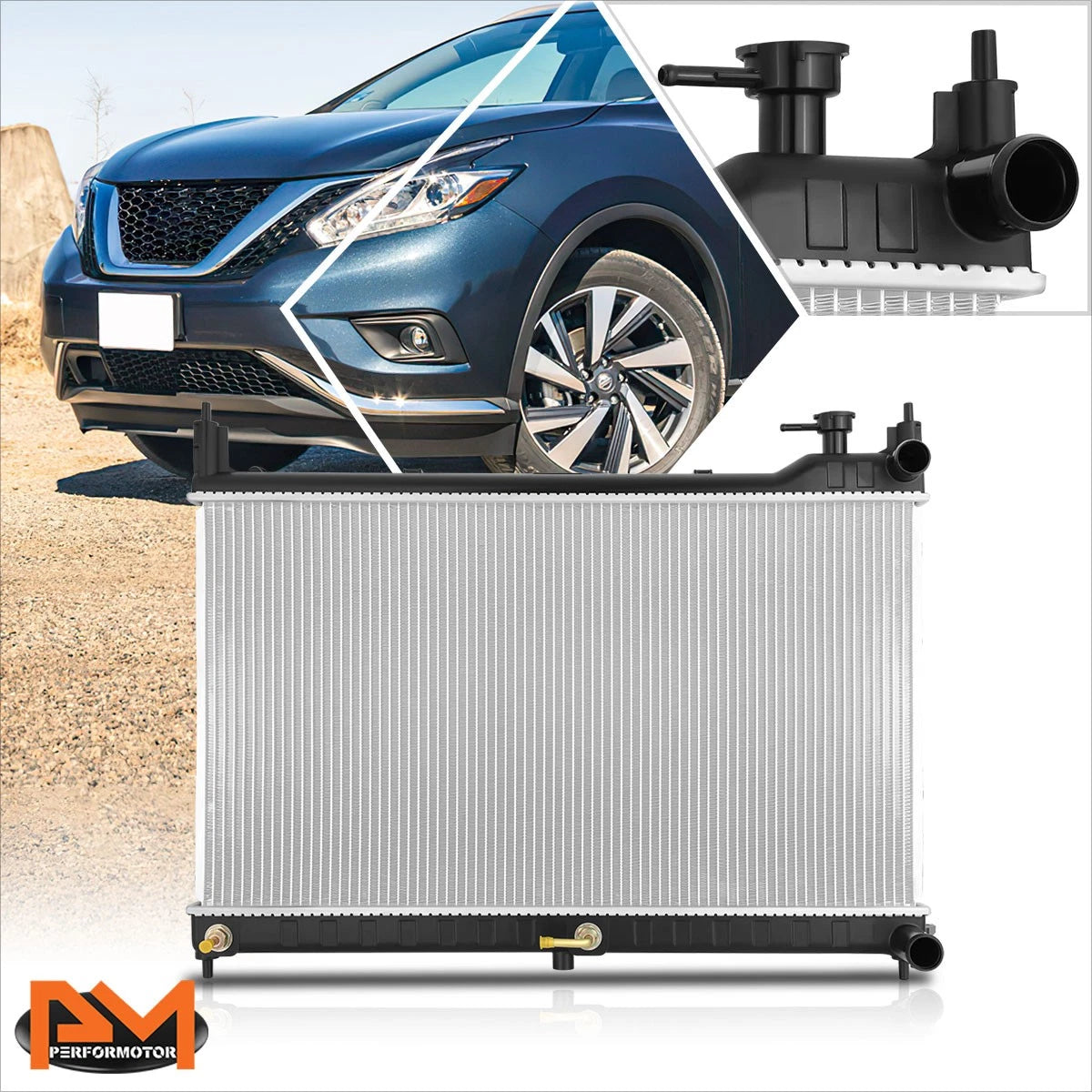 Aluminum Core Radiator for Nissan Murano 3.5L (2015–2020) DPI-13532
