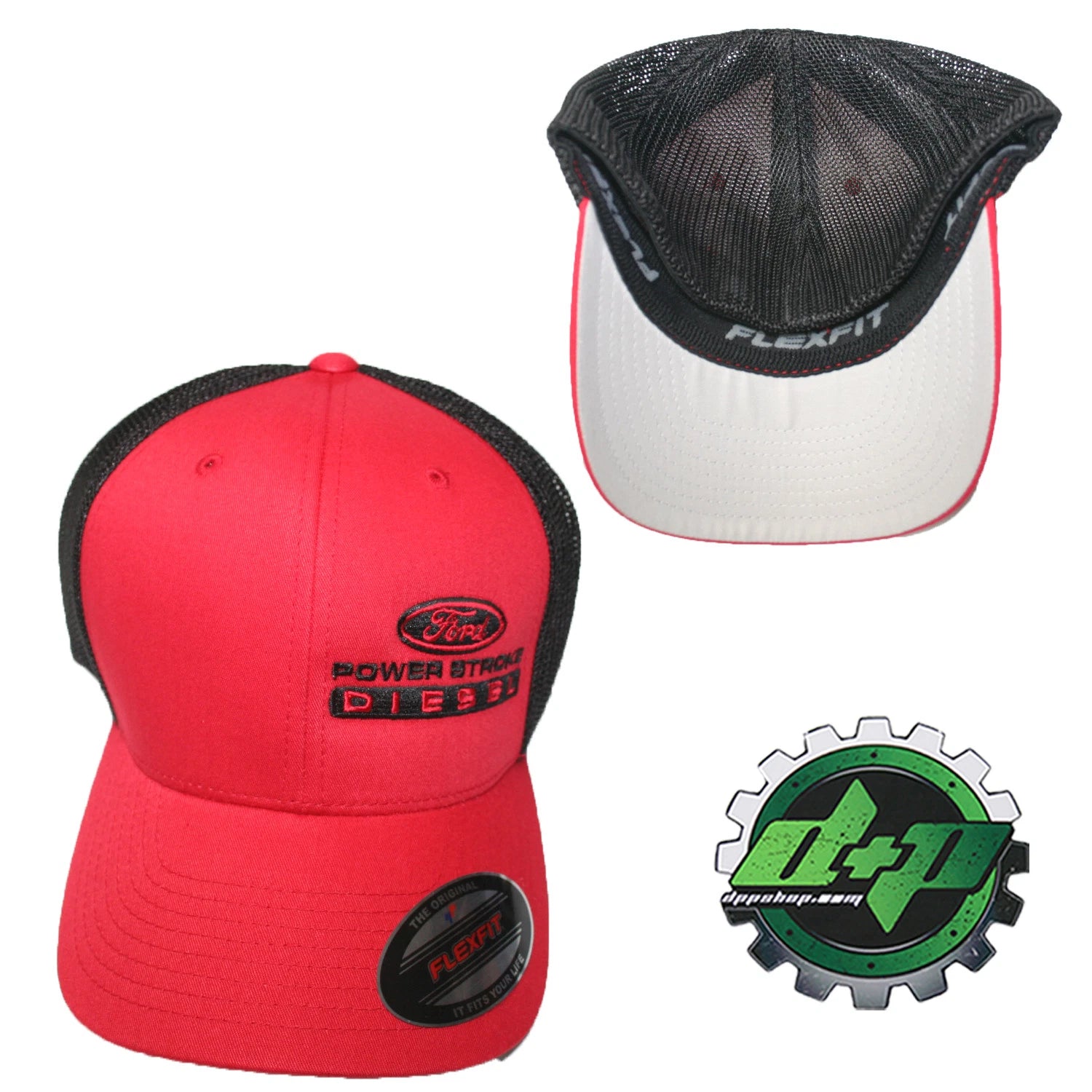 Powerstroke Mesh Summer Hat for Ford Trucks (Fitted Flexfit)