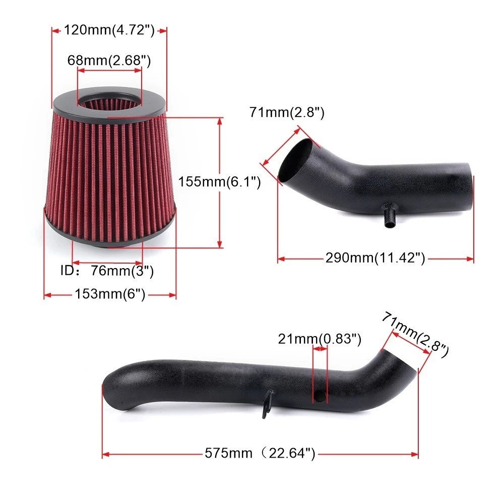 Cold Air Intake Induction Pipe and Filter for Nissan 350Z Z33 Infiniti G35