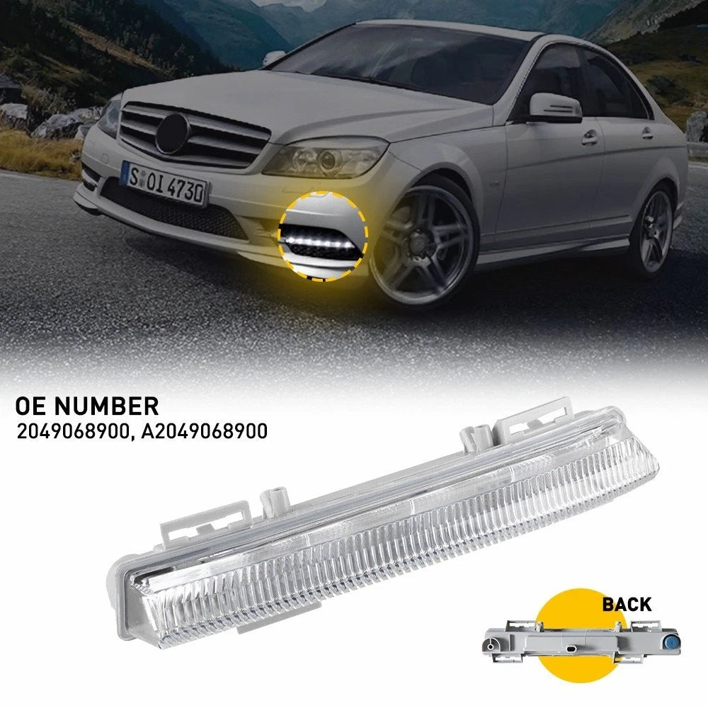 Left Daytime Running Lamp Fog Light for Mercedes Benz W204 W212 (2007–2016)