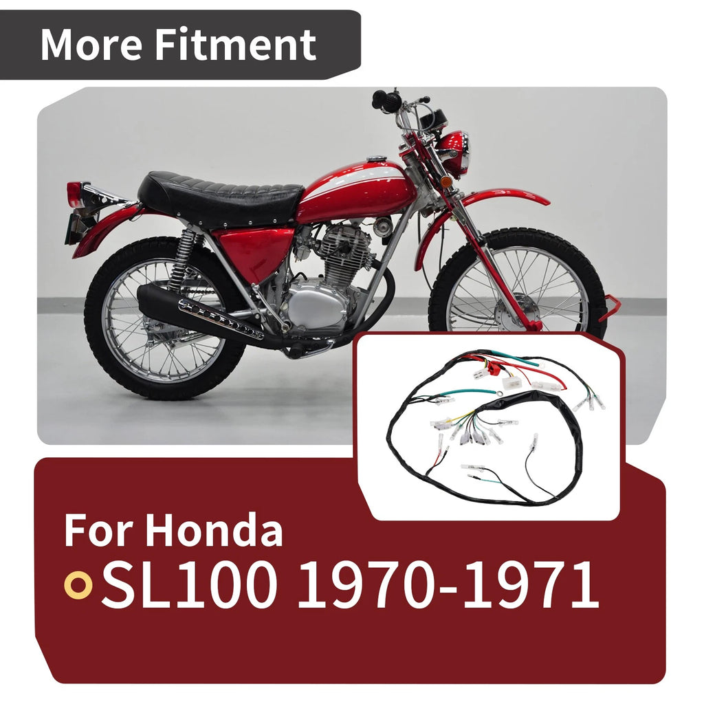 Main Wire Harness for Honda SL100 (1970–1971) 32100-110-671