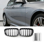 Carbon Texture Double Line Grille for BMW 1 Series F20 (2011–2014)