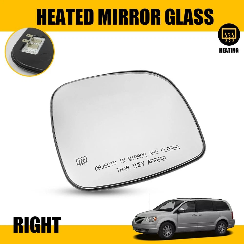 Heated Mirror Glass for Chrysler Town & Country, Dodge Grand Caravan (2008–2020)