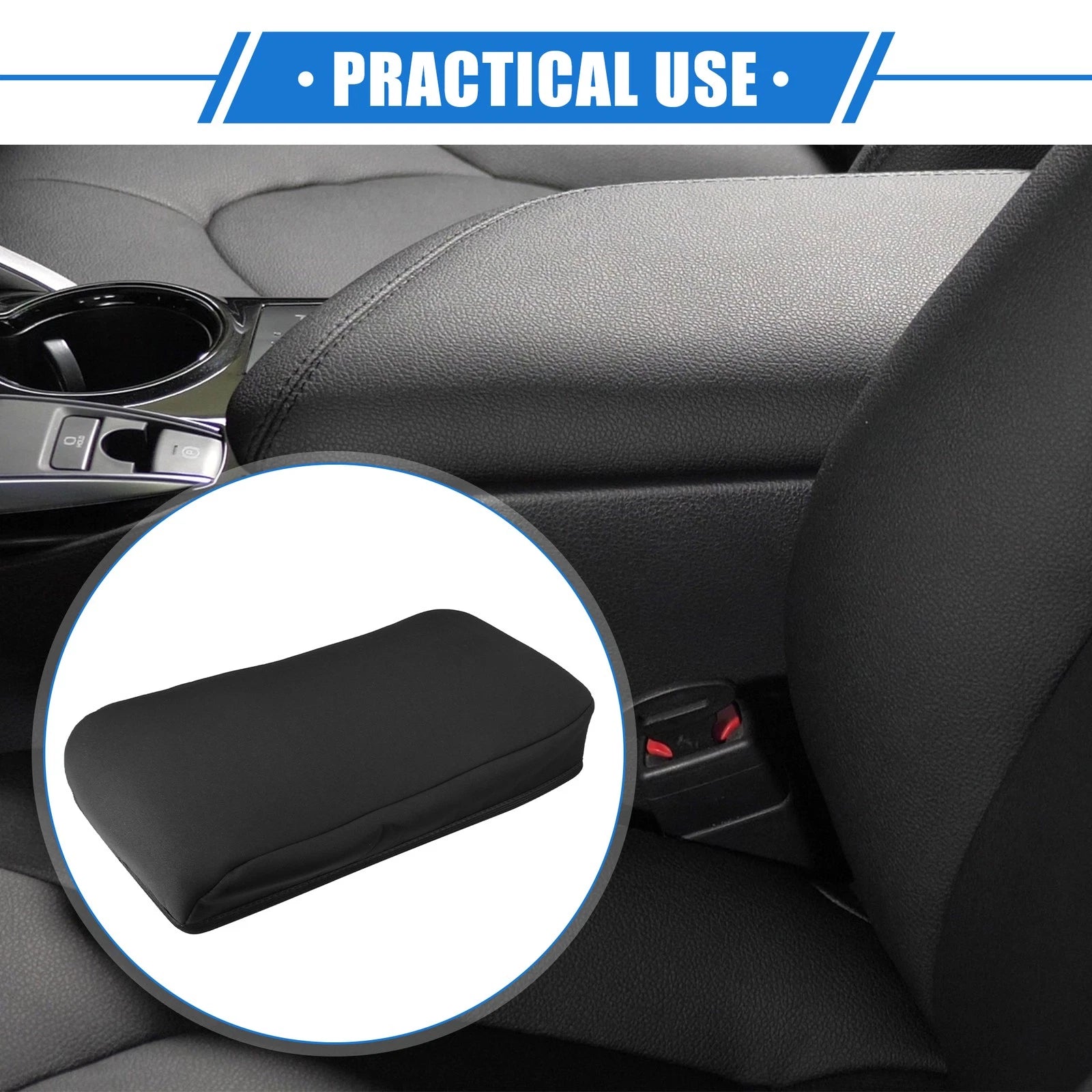 Armrest Protector Cover Pad for Chevy Colorado (2015–2022) Black