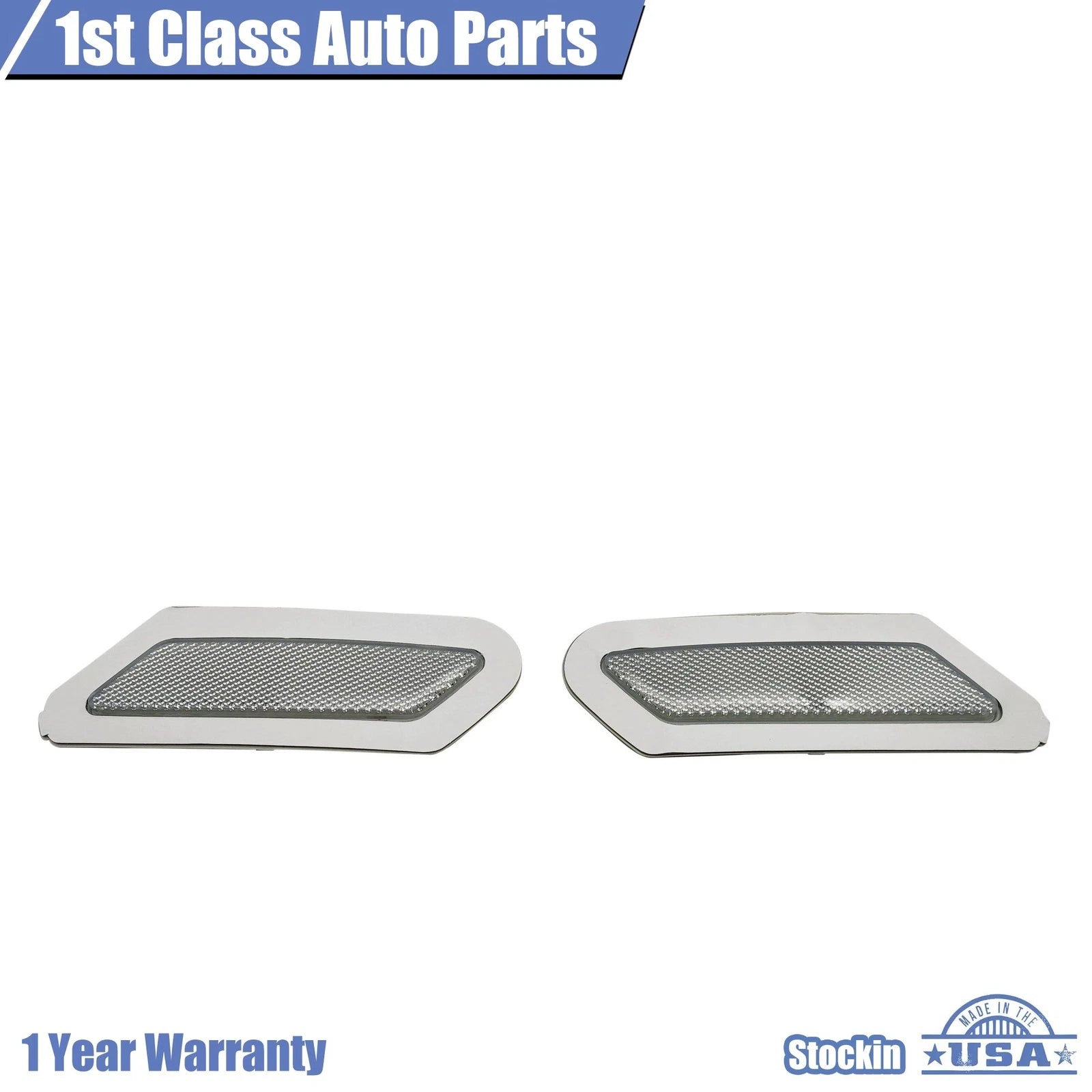 2X Front Bumper Reflector Side Marker Lights for Audi Q5 (2018-2020)