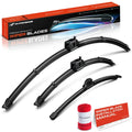 Set of 3 Windshield Wiper Blades for Mercedes Metris (2016–2023)