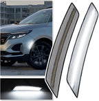 2Pcs Clear White LED Side Marker Light for Chevrolet Equinox (2022–2024)