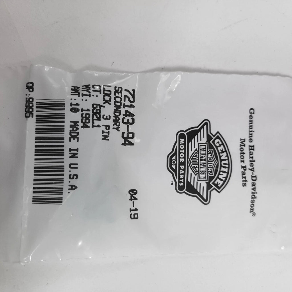 Secondary Lock 3 Pin for Harley-Davidson (1994–1994) 72143-94
