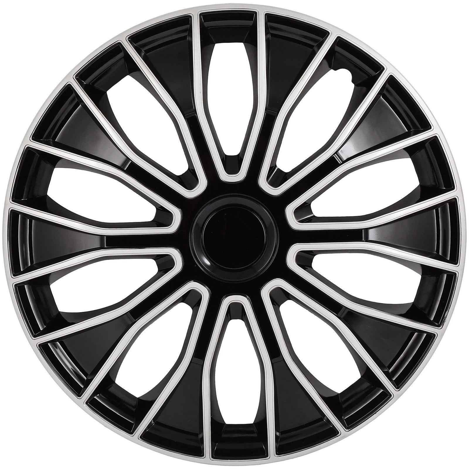 Set of 4 Wheel Covers for R16 Tire & Rim (16 Inch) - Black