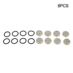 8pc 18mm Brake Master Cylinder Reservoir Sight Glass Lens Gasket for Motorcycle