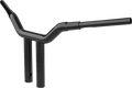 Kage Fighter Handlebar for Harley (12" x 1-1/2", Black) LA-7343-12B