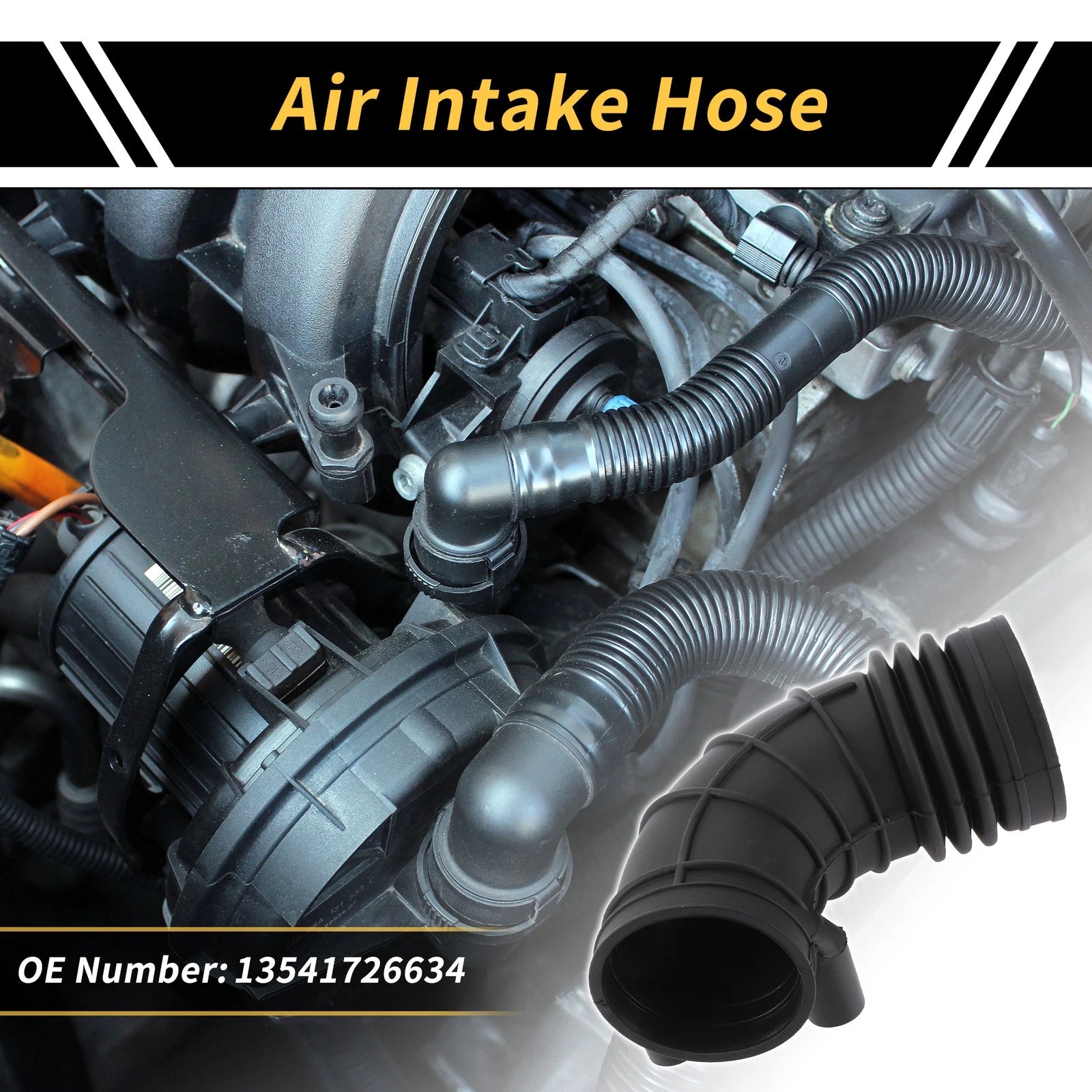 Engine Air Intake Hose for BMW 5 E34 525 (1991–1996) No. 13541726634 Rubber