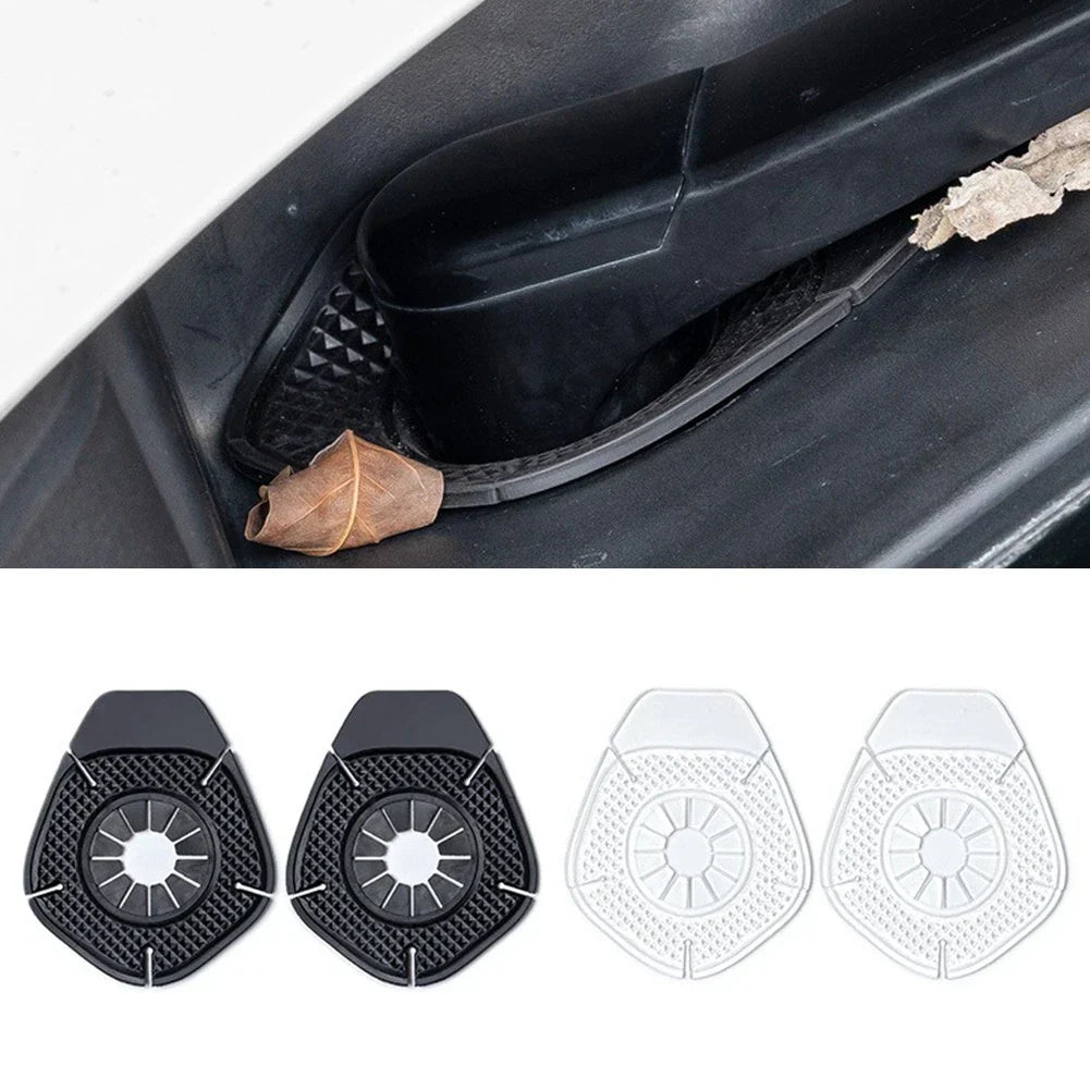 2 x PVC Dustproof Covers for Windshield Wiper Arm Hole Protection