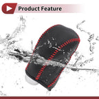 1 Pc Gear Shift Knob Cover for Subaru Forester (2014–2017) Pebbled Black Red