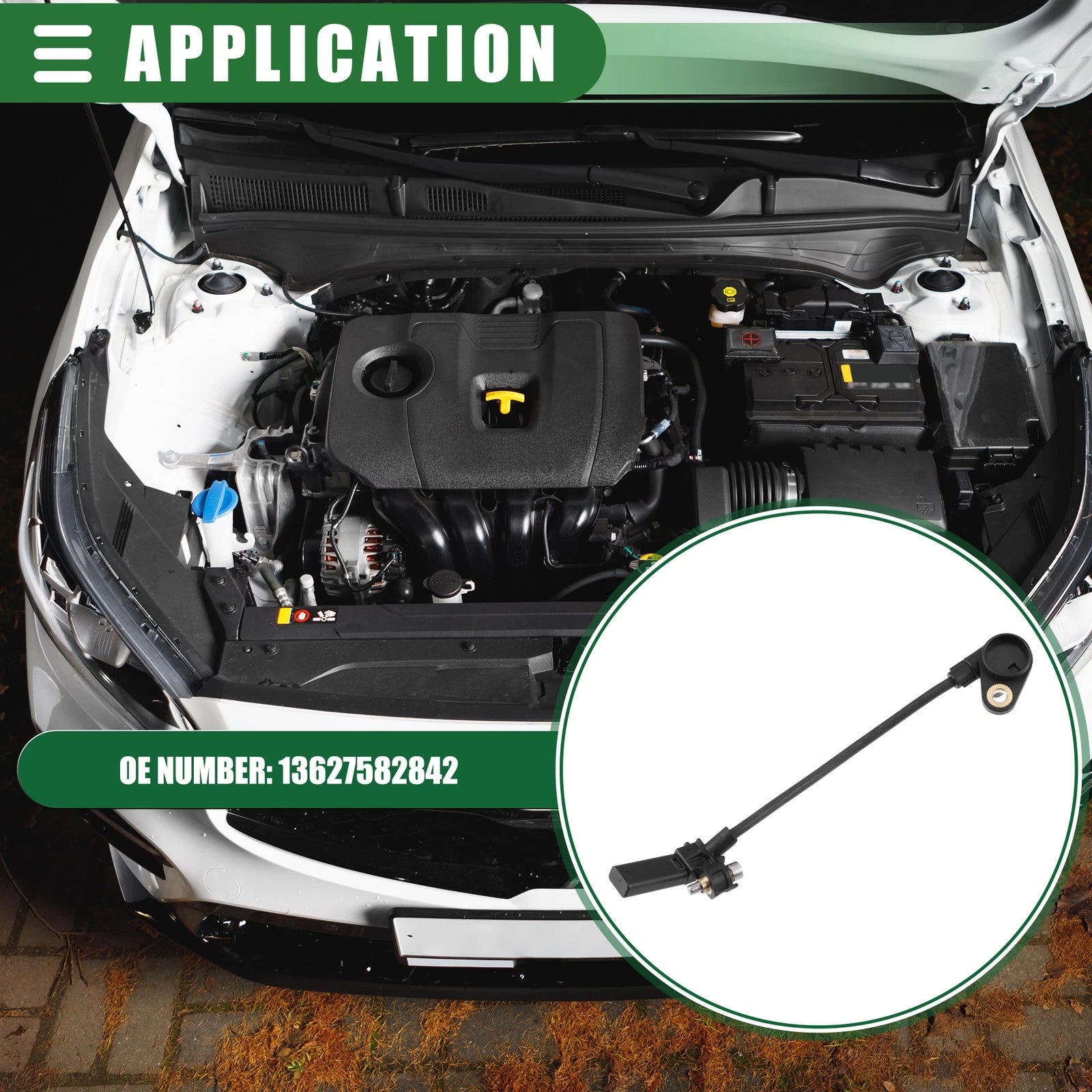 Crankshaft Position Sensor for BMW 135i 3.0L (2011–2013) ABS 13627582842