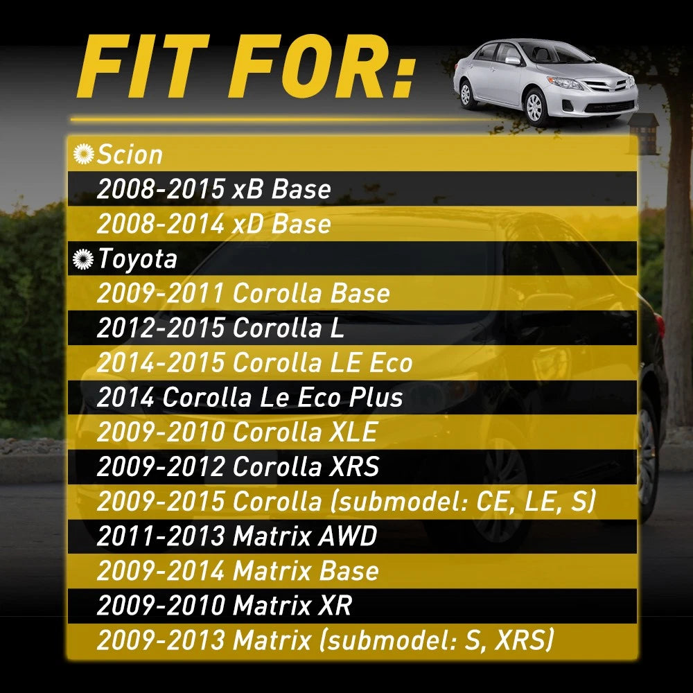 2X Interior Door Handles for Toyota Corolla (2009–2013)