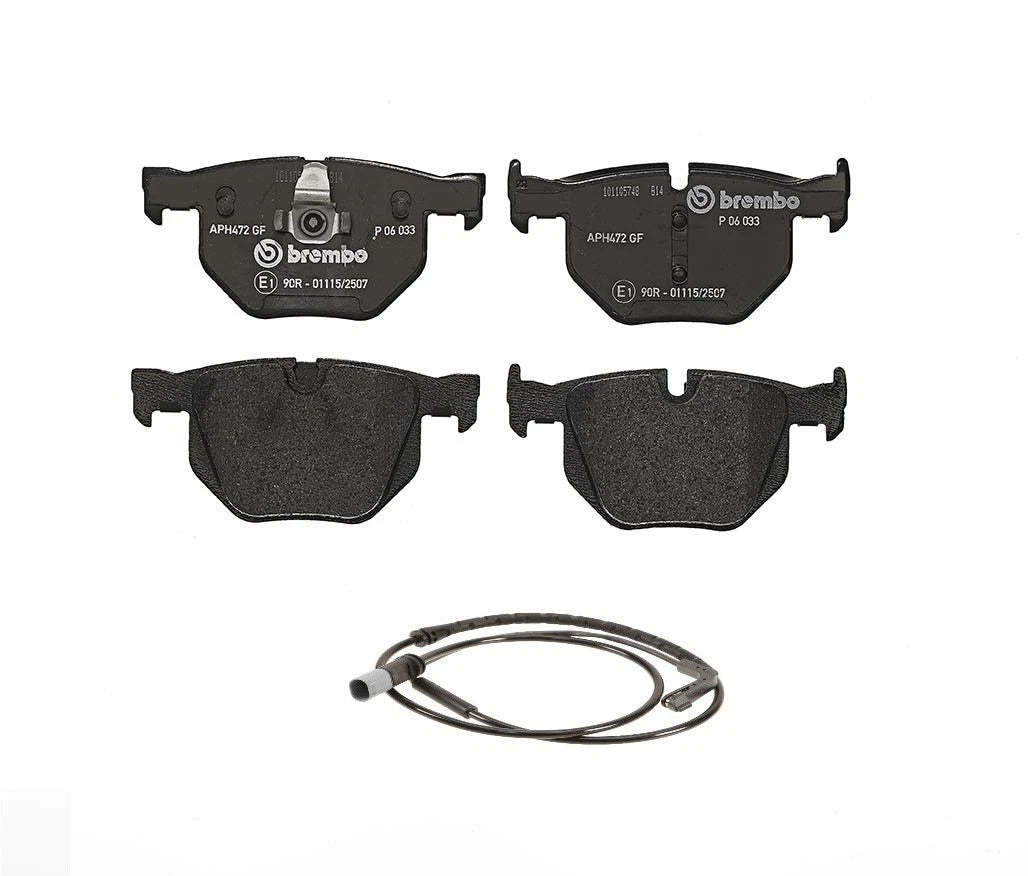 Low-Met Rear Brake Pads & Wear Sensor for BMW X5 X6 (E70 E71)