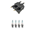 Hitachi Ignition Coil & 4 Denso Iridium Spark Plugs for Cirrus Neon (1995–2000)