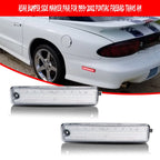 Clear LED Rear Bumper Side Marker Lights for Pontiac Firebird Trans AM (1993–2002)