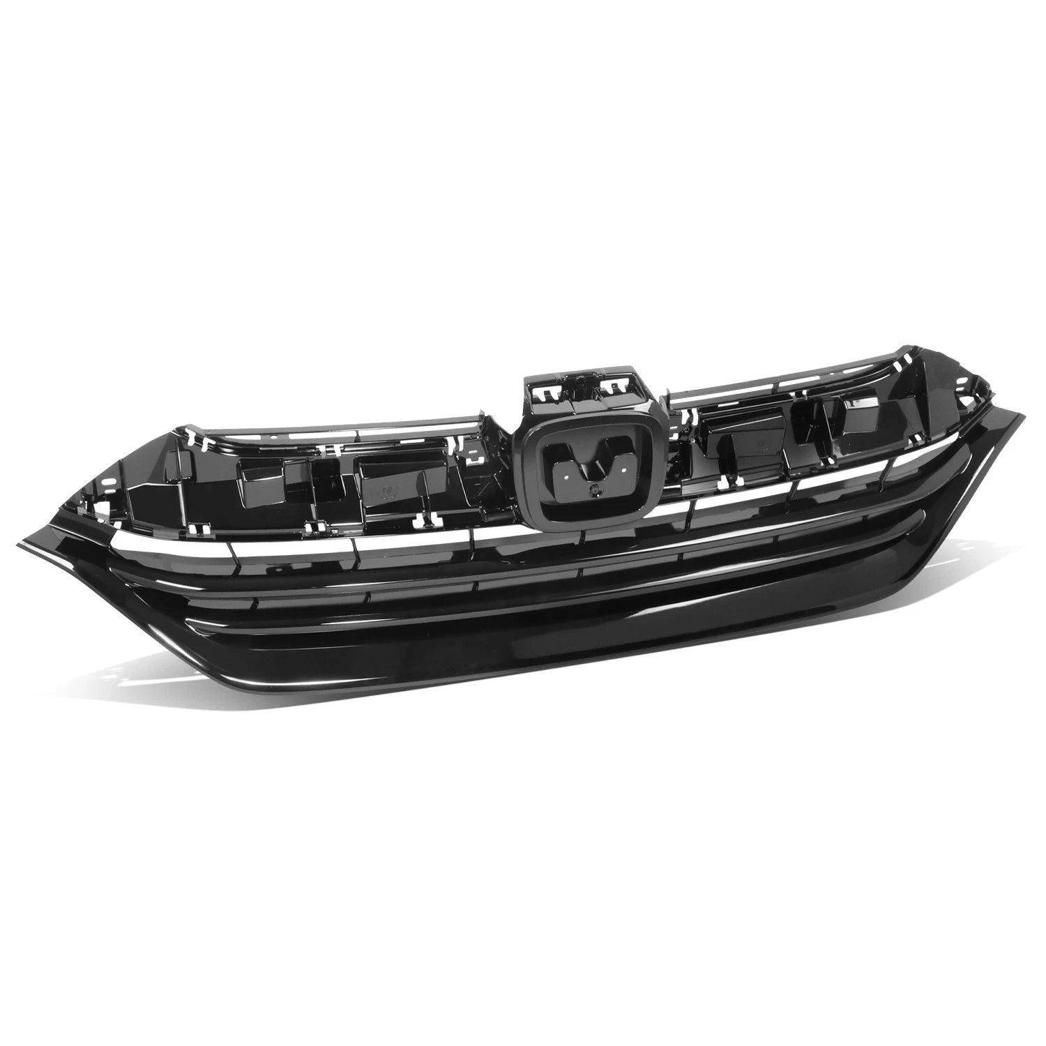 Front Grille for Honda CR-V LX (2017–2019) Painted Black w/ Badge Slot