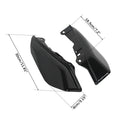 Black Mid-Frame Air Deflectors for Harley Touring Road King Tri Glide (2009–2023)