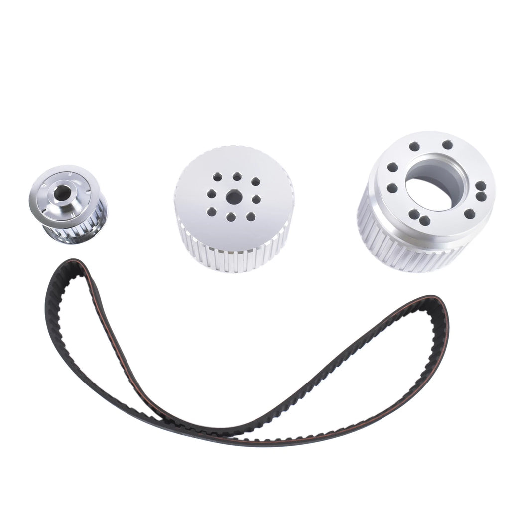Billet Aluminum Water Pump Gilmer Belt Drive Pulley Kit for Chevy BBC 396 427 454