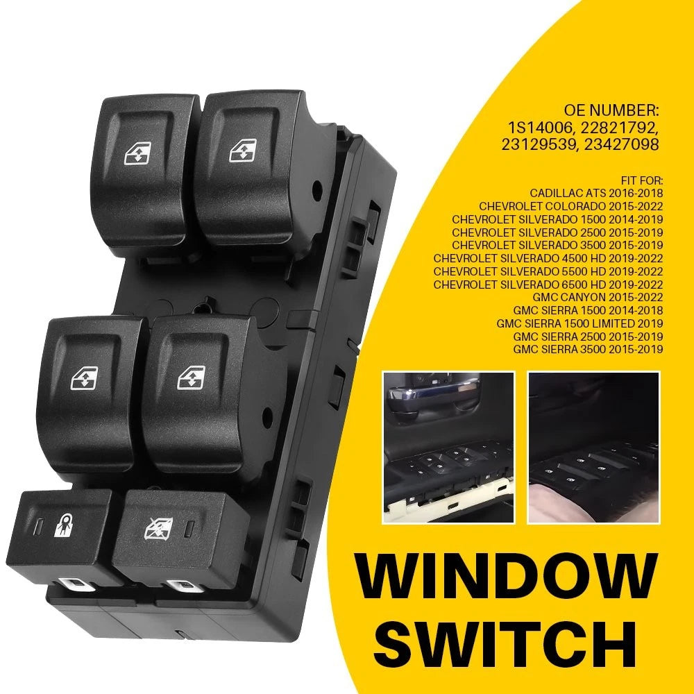 Window Switch Control for Chevrolet Colorado/GMC Canyon (2015–2022) 23427098 V