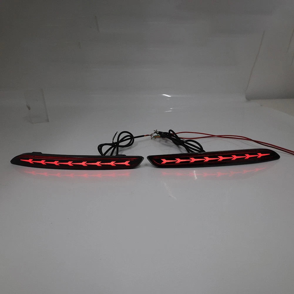 2X Rear Bumper DRL Turn Signal Light Brake Lamp for Honda Accord (2023–2024) Red
