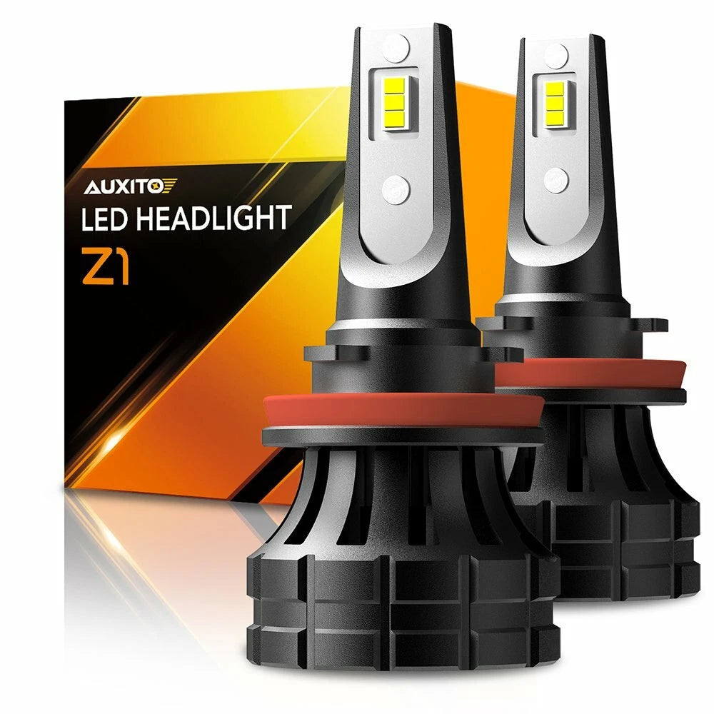 2X LED Headlight Bulbs for H11 9007 H4 (Canbus, Ultra Bright)