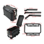 2X Hard Side Saddlebag Box Trunk for Motorbike (36L)