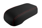 Console Lid Pull Over Cover Leather for Hummer H3 (2005–2010) Red Stitch