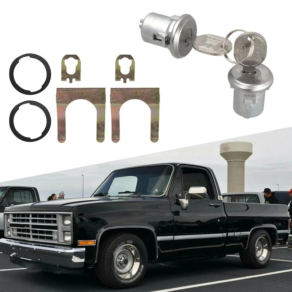2Pcs Door Lock Cylinder for GMC Truck 1500 2500 3500 (1965–1987)