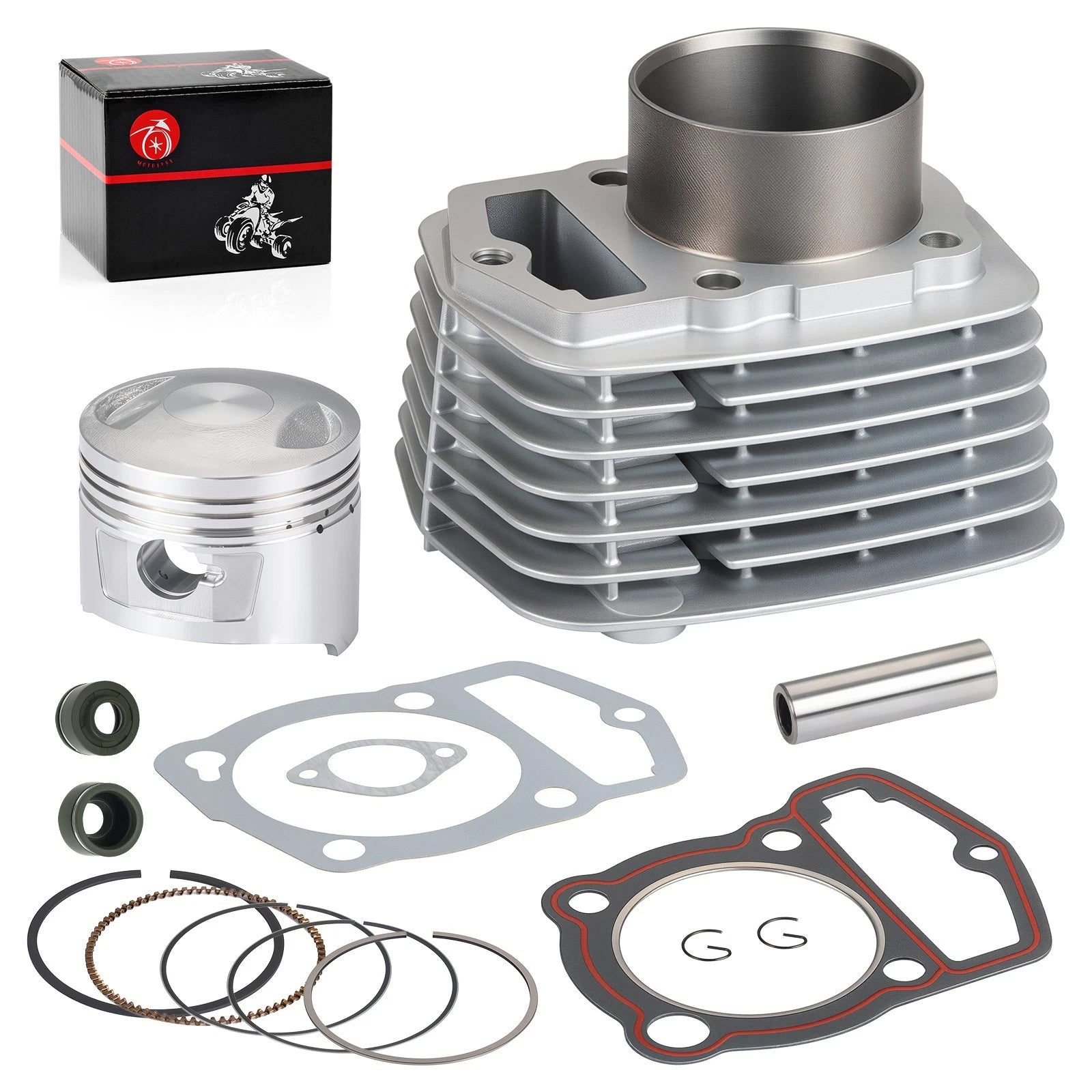63mm STD Cylinder Piston Top End Rebuild Kit for Honda XR200 XR200R XL200R (1986–2002)