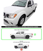 5in Matte Black Running Boards for Nissan Frontier Crew Cab (2005-2026)