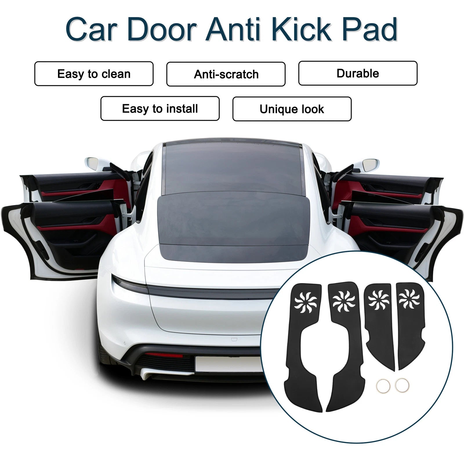 Set of 1 Car Door Anti Kick Pad Sticker Protector for Volkswagen CC (2009–2018)