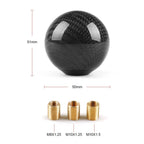 Carbon Fiber Round Ball Gear Shift Knob Universal