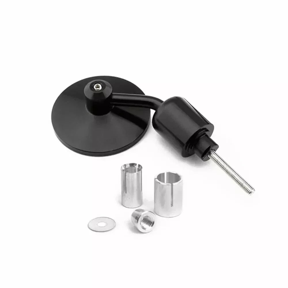 Black 7/8" Round Bar End Mirrors for Honda Kawasaki Suzuki Yamaha
