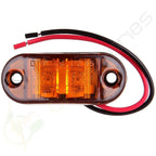 8Pcs LED Oval Amber Clearance Lights for Universal Side Fender Trailer