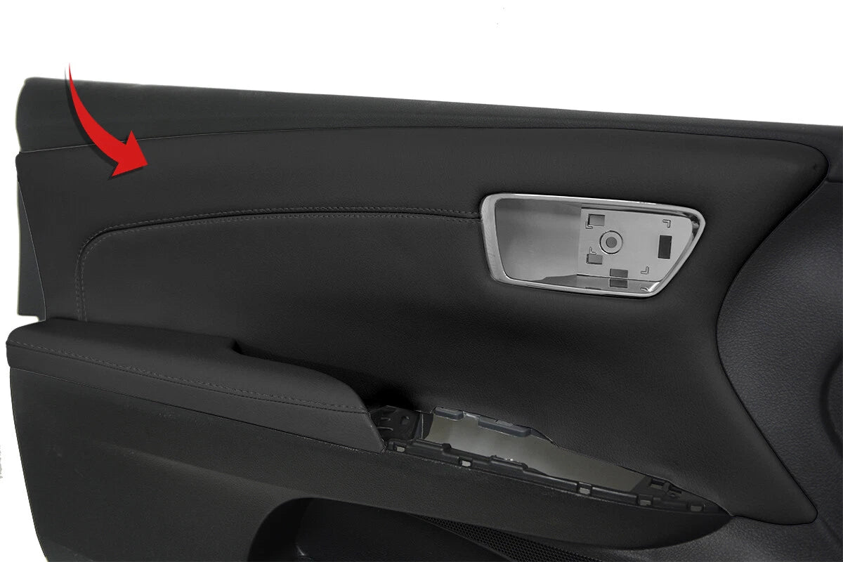 Leather Door Panel Cover for Toyota Avalon (2013–2018) Black