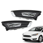Set of 2 Bumper Fog Lights for Ford Focus (2015–2018) - Left & Right with Bezel