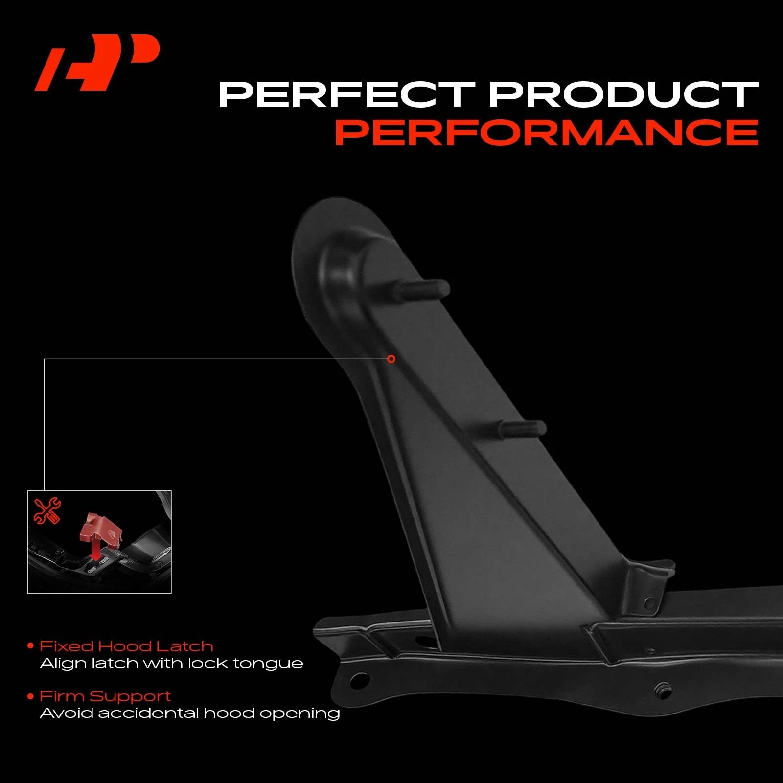 Steel Hood Latch Support Front Side for Toyota Tacoma (2012–2015)