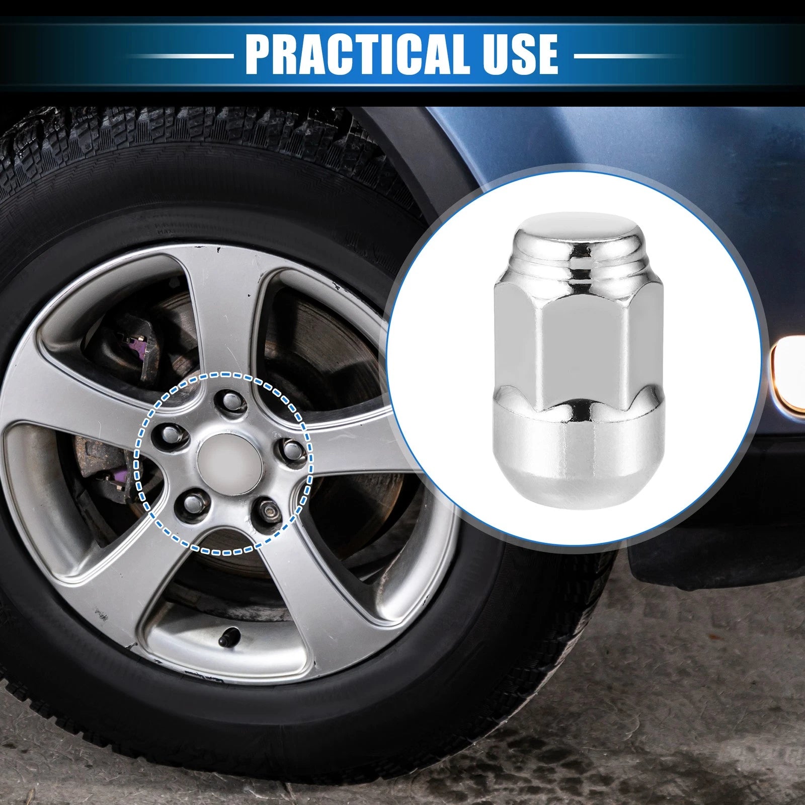 10 Pcs Wheel Lug Nuts for Honda CR-V (M12x1.5)