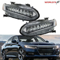 Full LED Headlights for Honda Accord (2018–2021) Chrome Clear