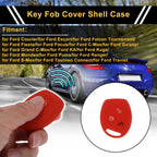 Red Car Key Case for Ford Courier (2016–2023) - 3 Buttons