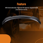 Trunk Spoiler Wing Lip for Toyota Camry (2018–2024) Carbon Fiber Style